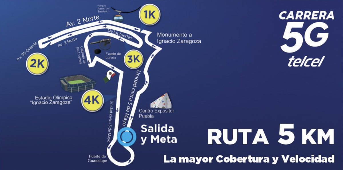 carrera_telcel's tweet photo. 5K • 15 OCT • P. LA VICTORIA • 7:00 AM https://t.co/nK0hECUcbR