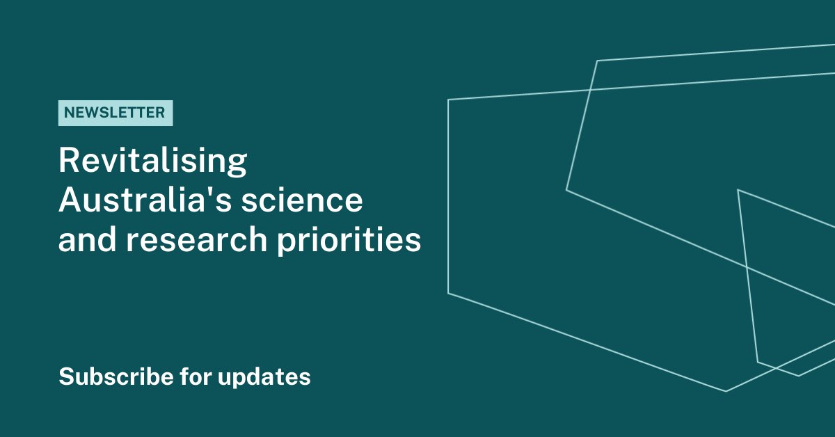 ScienceGovAu's tweet photo. Thanks to hundreds of responses, Australia will soon have a long-term vision for science and research. Our updated #SciencePriorities and #AusScience statement will be available later this year.
Stay up to date: https://t.co/8X58zX7SCG https://t.co/UhrU6rRxVR