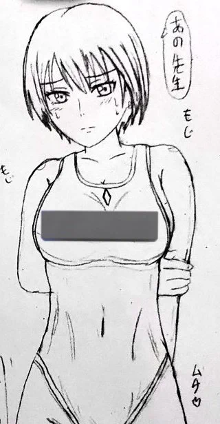 颯希の水着絵あったわ 