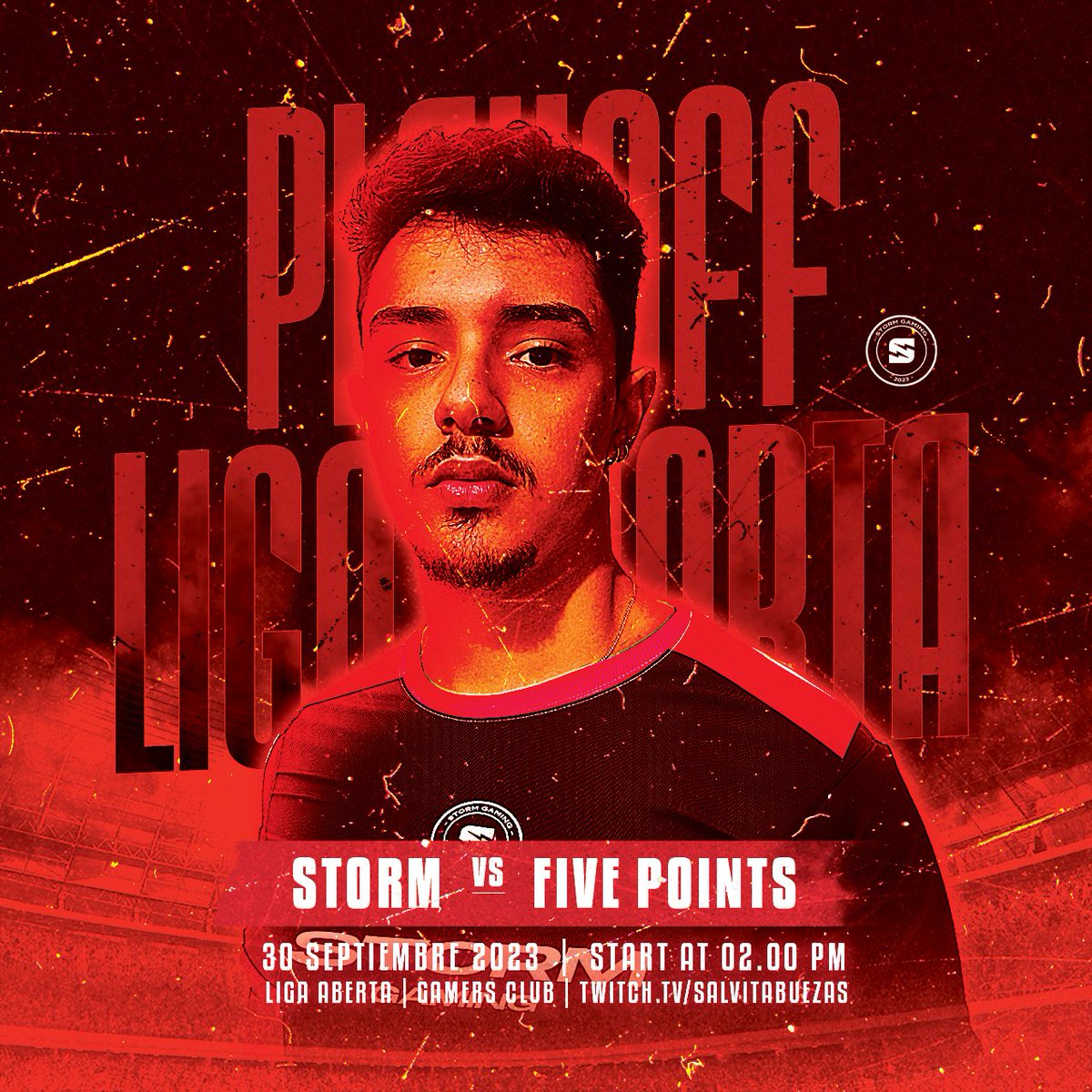 StormGamingARG's tweet photo. ⚡1era Ronda⚡

Mañana 14:00 horas nos estaremos enfrentando en el primer partido de Playoff contra el equipo brasilero FIVE POINTS.

Los esperamos a todos en https://t.co/yBnCysqvgR para apoyar a la tormenta!

#GoStorm https://t.co/UkBpfcW0ww