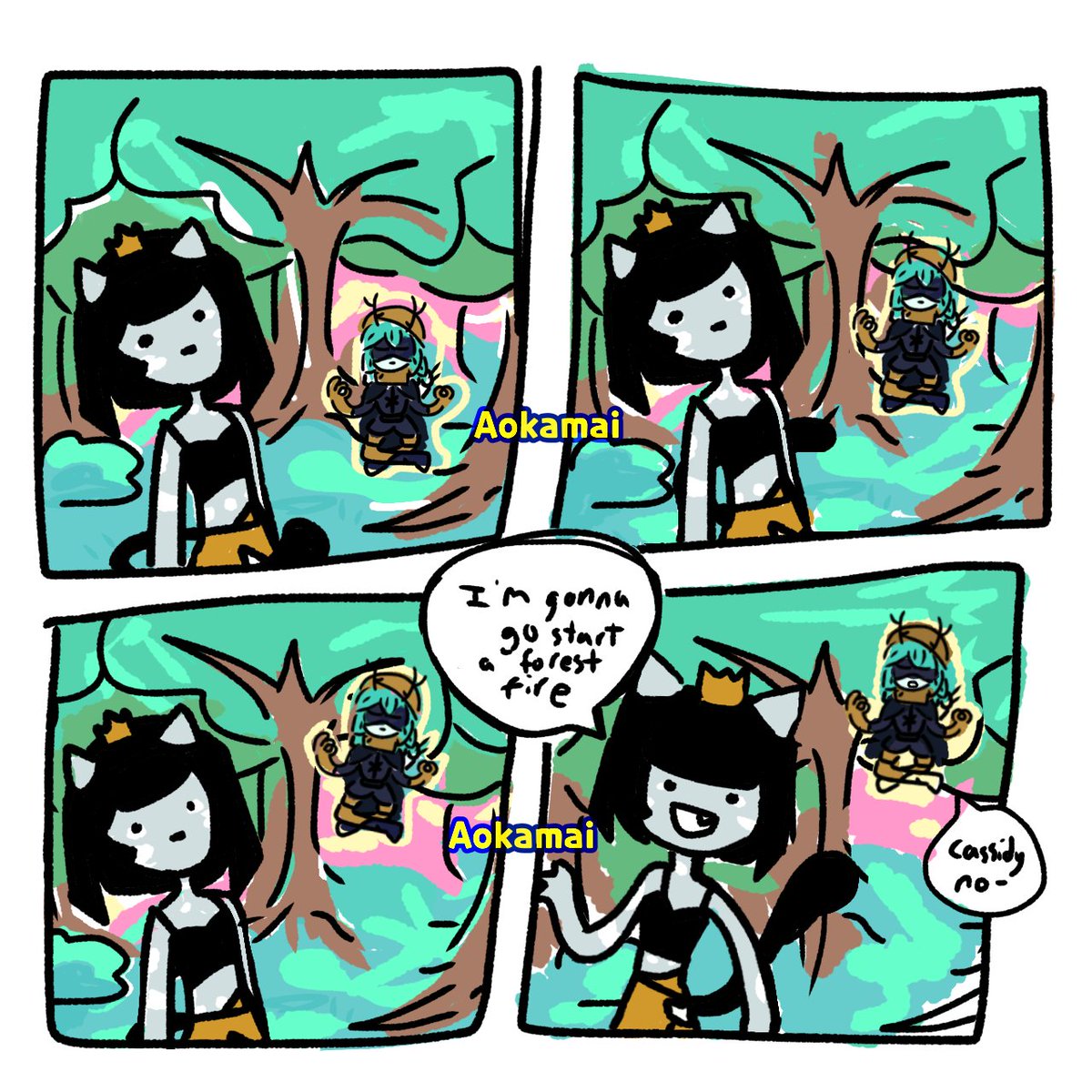 Aokamaii's tweet photo. Goop #FionnaandCake #adventuretime #fionaandcake 
I also posted this on my tumblr https://t.co/Hsxocr2JQk