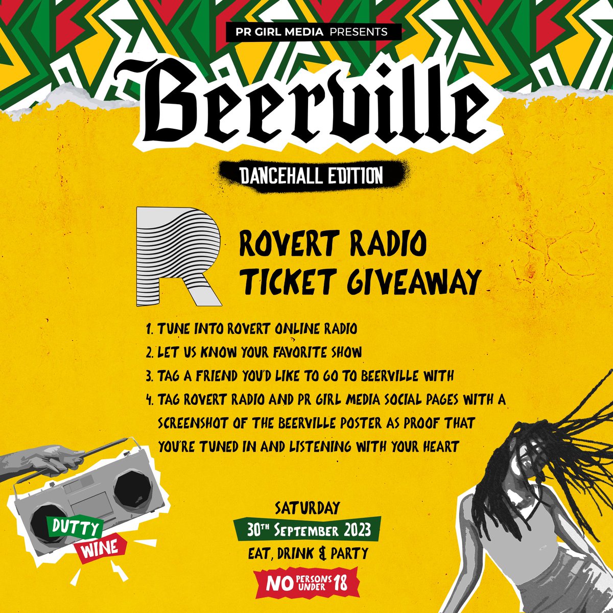 TODAY IS THE DAY!

There’s still time to win yourself free tickets to attend the 7th edition of the #Beerville 🙂courtesy of @PRGirlMedia & @RovertRadio!
See the poster for how to win & we’ll see you there ✨🎶
#Listenwithyourheart