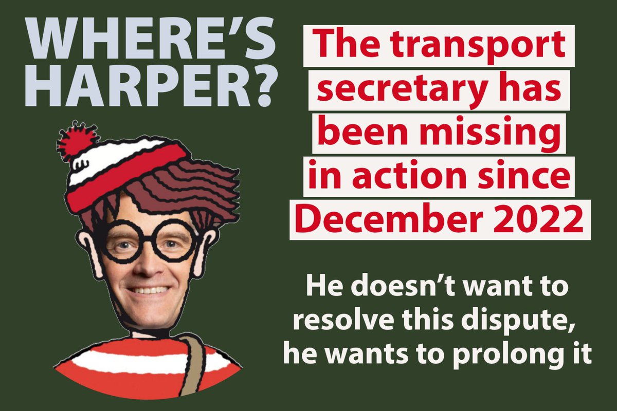 Solidarity with all of our members on picket lines up and down the country today taking a stand for fair pay.

They want to know where the transport secretary is and why he’s not working to resolve the dispute.