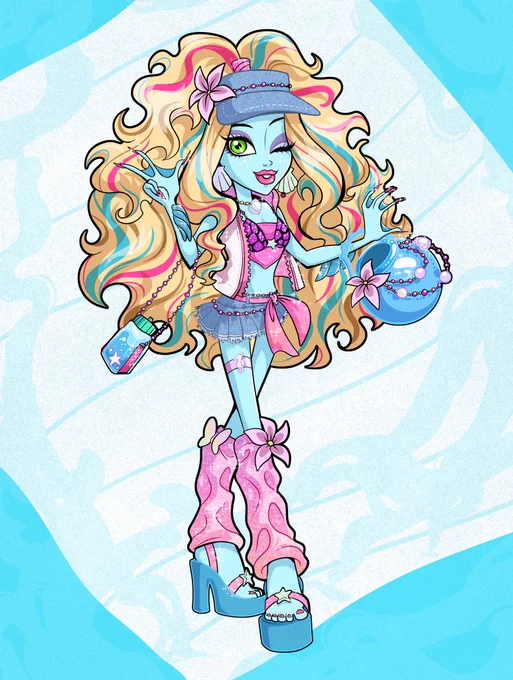 Aaaand Lagoona! Thanks for these amazing redesigns  #MonsterHigh