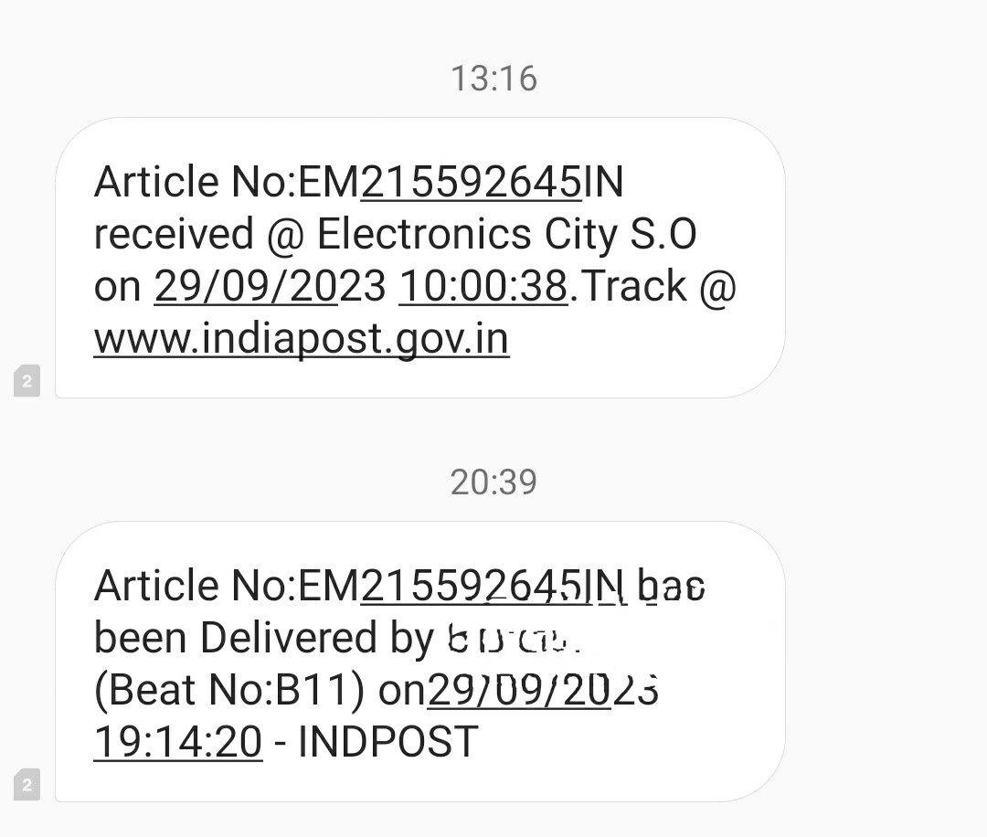 rahulsplace's tweet photo. @a47merch @IndiaPostOffice can you pls trace the consignment as it's showing delivered yesterday, but haven't received it yet.Tried reaching out customer support for india post I'm getting response of logging complaint and for A47 ,I don't see weekend support. https://t.co/dagj1vFgfX