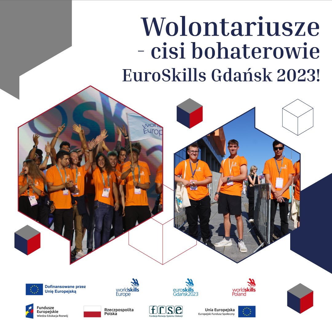 WorldSkillsPL's tweet photo. Nie byłoby sprawnej organizacji @ESGdansk2023, gdyby nie cisi bohaterowie tej edycji, czyli wolontariusze. 

Wszystkim Wam, którzy dołożyliście swoją cegiełkę do organizacji eventu, należą się prawdziwe medale doskonałości ❤️ 

#wolontariat #wolontariusz #pomoc #wsparcie https://t.co/WMCF5LqTO6
