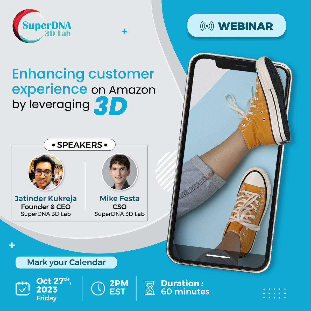 SuperdnaL's tweet photo. Ready to take your Amazon sales to the next dimension? Join our upcoming webinar on 3D product modeling and learn how to create an immersive and interactive shopping experience that will leave your customers coming back for more. 
Register :  https://t.co/qwkJpKWpSe https://t.co/BynnIpIbLK