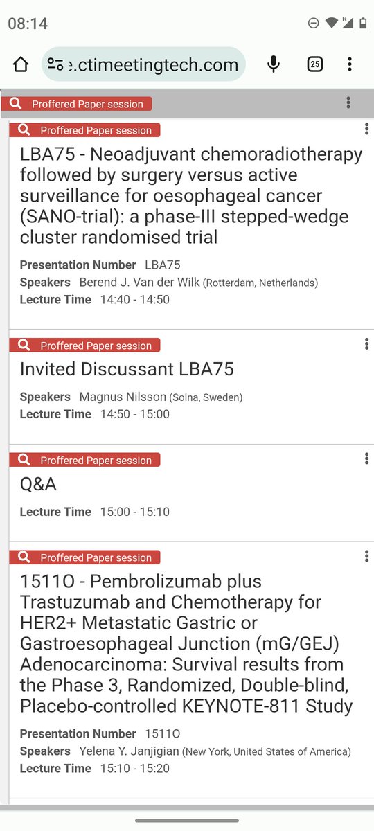 #ESMO24 Upper GI track is hot, hot hot  🔥🔥🔥

Join us for a BLOCKBUSTER oral session at 2pm 20/10  to answer some BIG questions...

🎯 ICI in operable GEA. YES or NO?
🎯 Surgery in operable ESCC.  Do we need it?
🎯 HER2 + PD-1 in 1L GEA. A new standard? 

See you in Madrid!