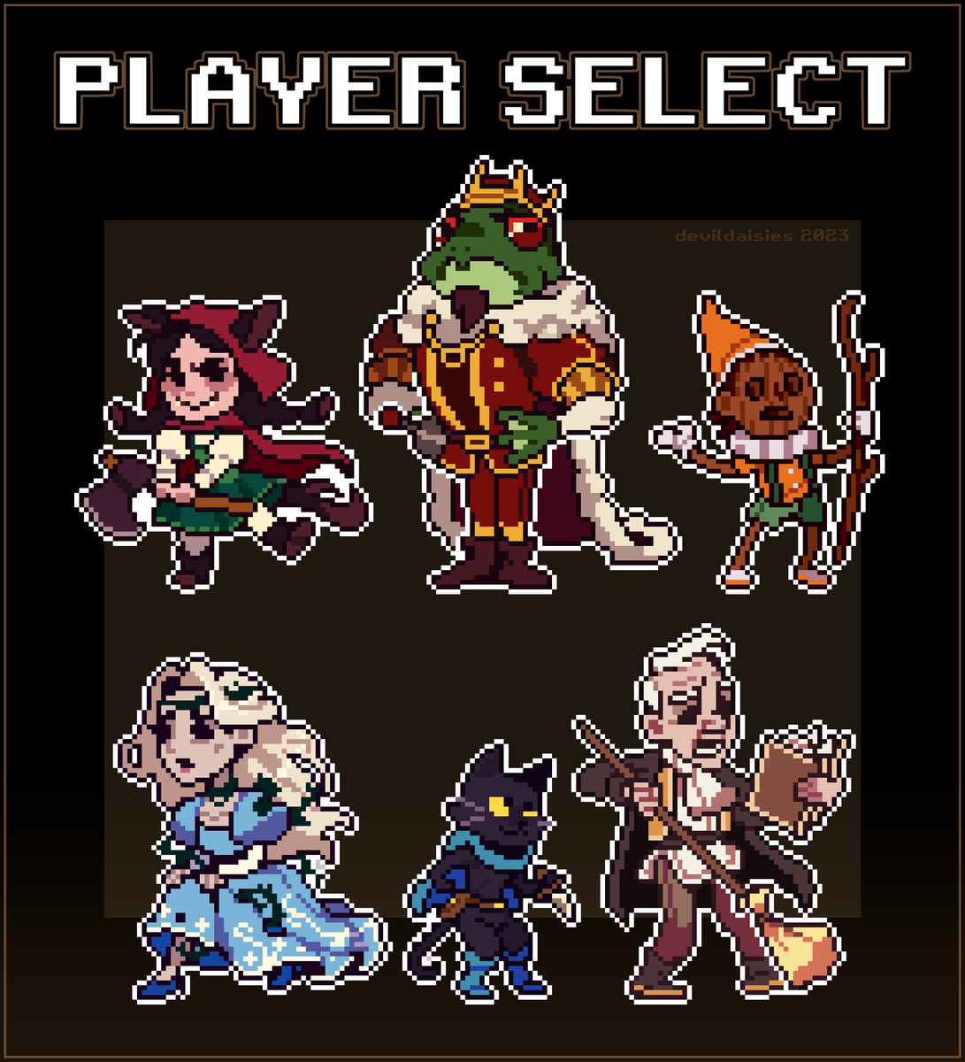 devildaisies's tweet photo. #Neverafter set done! I'm hoping to have more seasonally fitting pixels done soon #dimension20 https://t.co/CS9VgyQ6wU