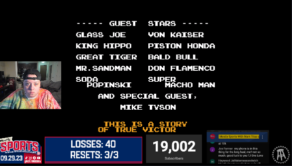 we've hit 19k subs on <a href="/mostlysports/">Mostly Sports With Mark Titus & Brandon Walker</a> youtube, which means i've just reset my run for the final time. was at soda popinski. 1000 more subs to go. i will never back down. i will never give up. please subscribe. youtube.com/@MostlySportsT…