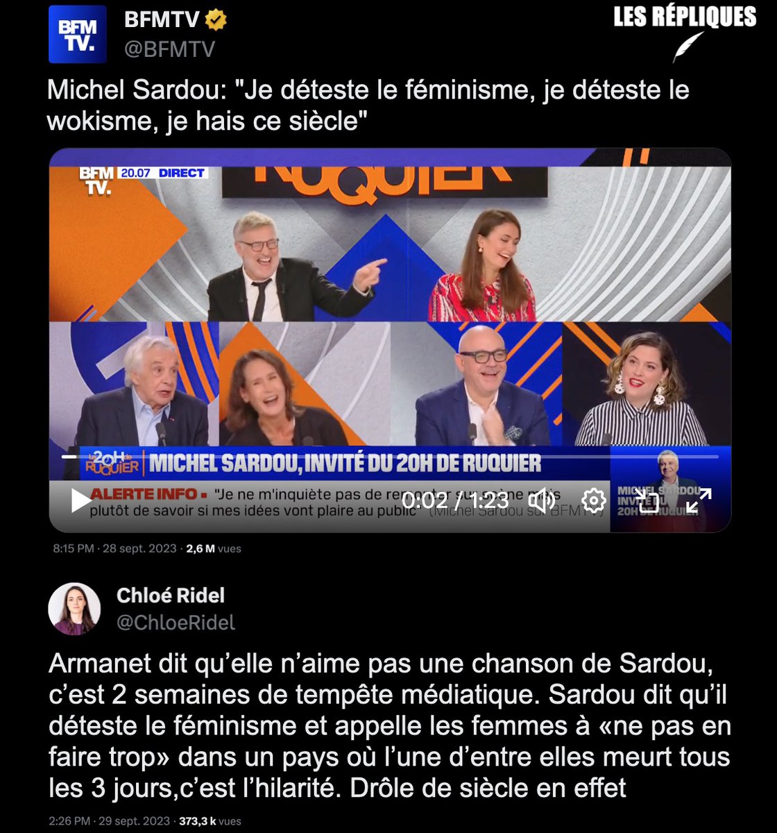 Les Répliques tweet media
