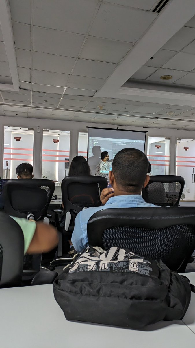atishaybaid's tweet photo. @thinkaboutnitin dropping some Angular gems! 💎 
He is serving some serious epic content 💡

#javascript #jsLovers #meetup https://t.co/Xcmk1sn0qU