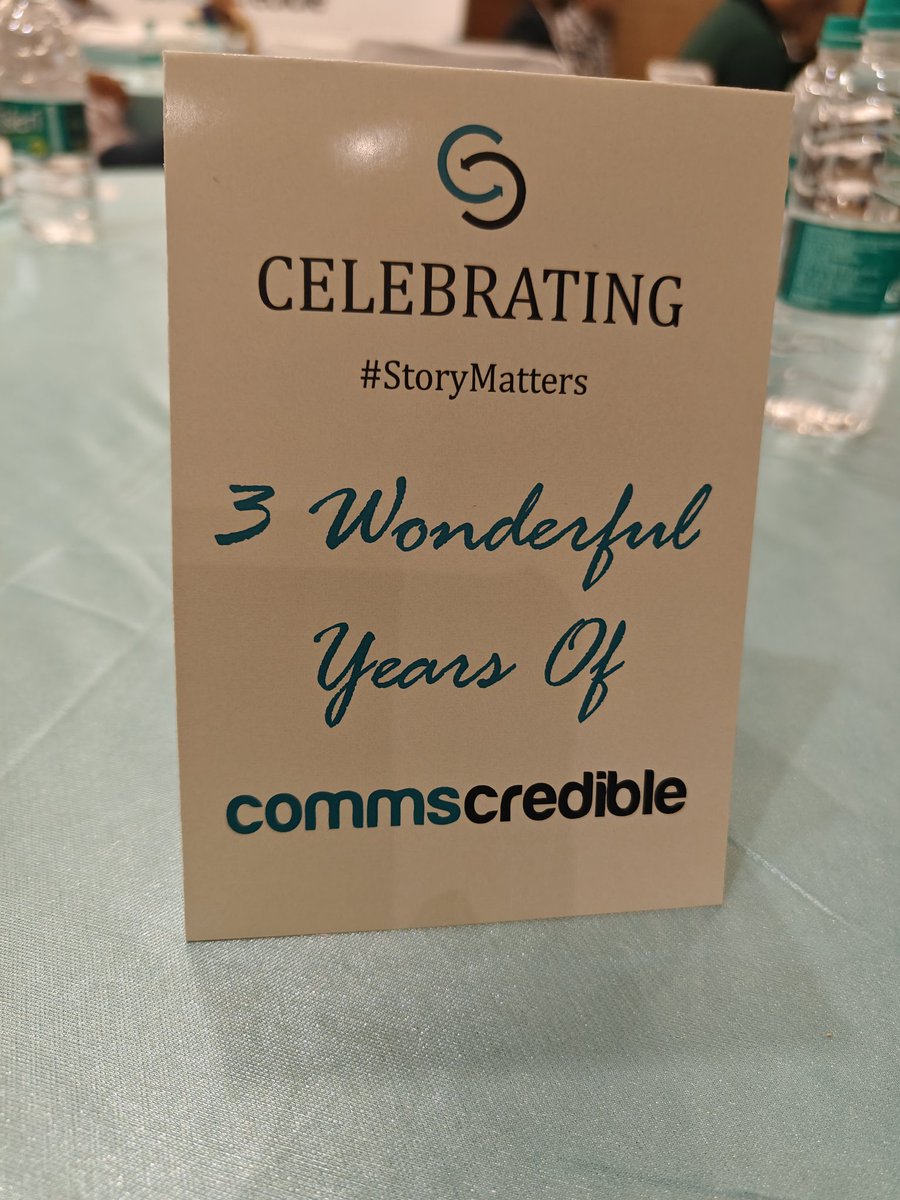 Some engaging discussions with interesting people at the @CommsCredible 3 years anniversary celebrations.
#storymatters