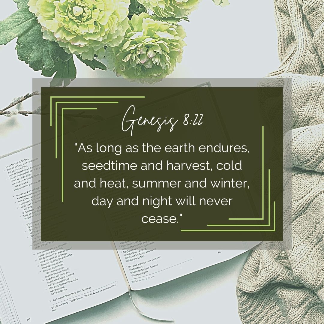 In the rhythm of nature, we find reassurance. Genesis 8:22 reminds us that the cycle of life, with its seasons of seedtime and harvest, is a testament to the enduring grace of our Earth. 🌱🌾 #NatureVerse #sustainableAgriculture #CanadianAg #AgriculturalWisdom #RuralManitoba