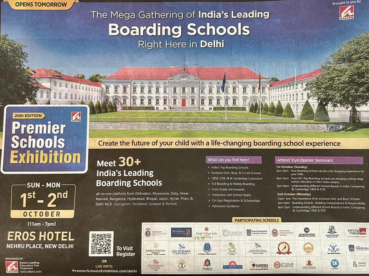 Indian newspaper hostel ad