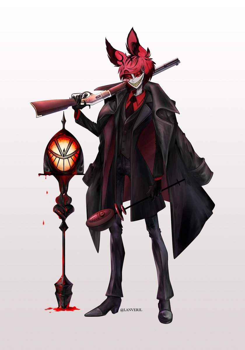 LANVERIL's tweet photo. Radio Demon in Bloodborne 🩸🦌
#HazbinHotel #Bloodborne https://t.co/FKj9pDsdHI