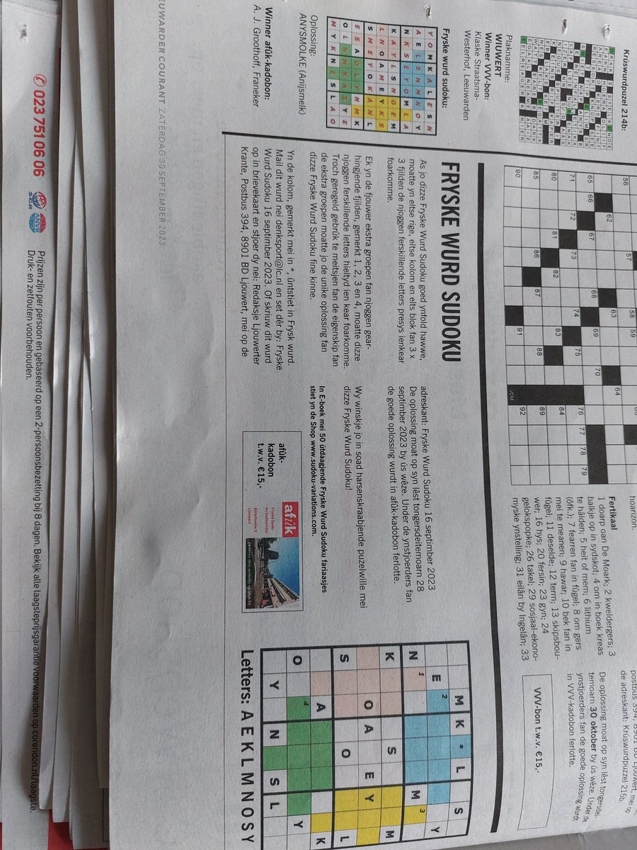 MarjavdW's tweet photo. Lekker makkelijk sudoku oplossen @lc_nl . De oplossing staat ernaast🤓 https://t.co/gmxihkbwqR