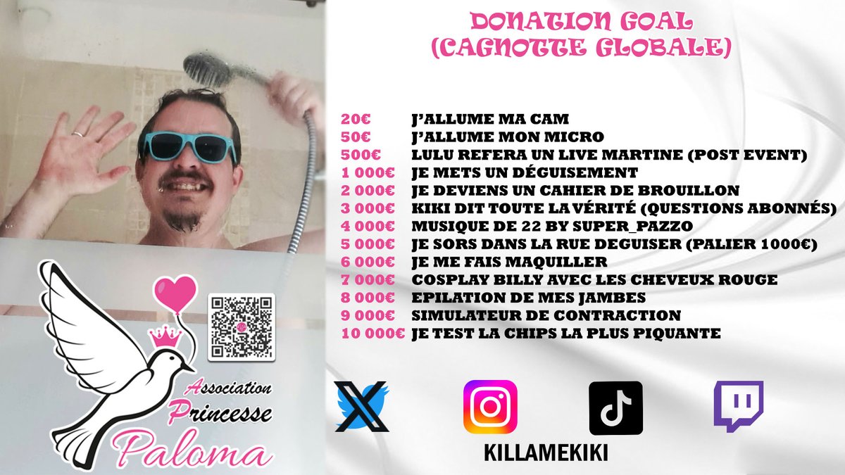 Killame9's tweet photo. Maraton gaming pour l'association Princesse Paloma le 6, 7, 8 Octobre 2023 https://t.co/0OaxjAVzlg