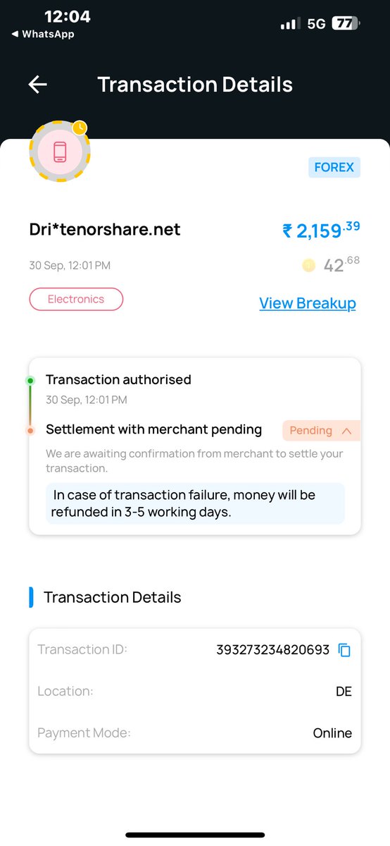 itzhiman's tweet image. Hello @OneCardHelp,
OneCard help inbuilt support has got worse day by day.
I have a fraud transaction, not initiated by me and I’m unable not even able to create a ticket for that.
Please check -