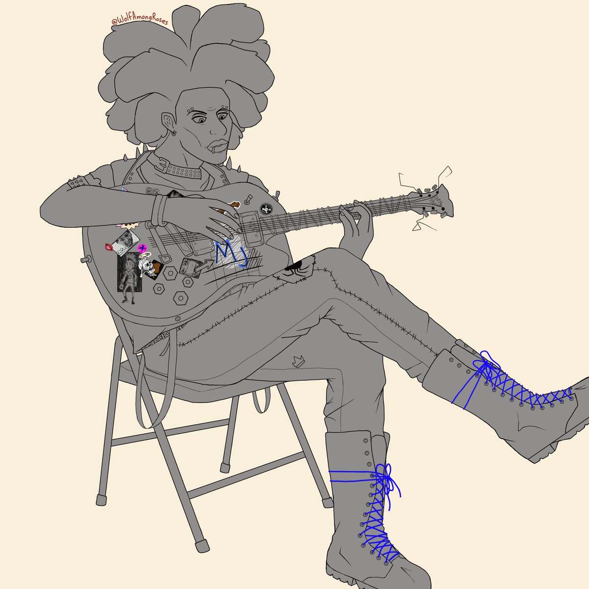 WoIfAmongRoses's tweet photo. Finally got through the lineart of this Hobie Brown from Across the Spiderverse fanart I've been working on. https://t.co/FrSoIUsVgV