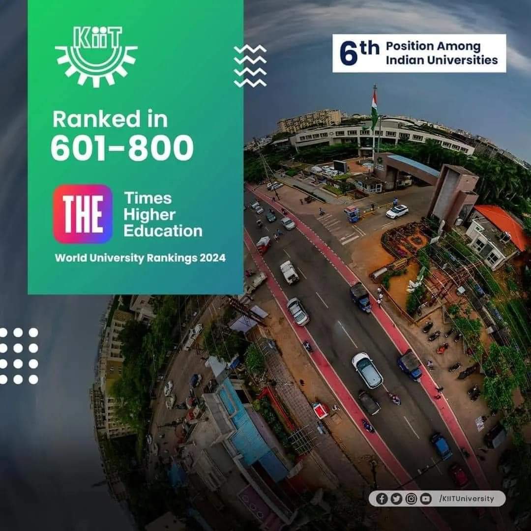 Proud to share that KiiT has secured 6th Position among Indian Universities in the Times Higher Education World University Rankings 2024.
Thanks to our Hon'ble Founder Sir Prof Achyuta Samanta  for his guidance & leadership.
#KIIT #KIITUniversity #Ranking #TimesHigherEducation