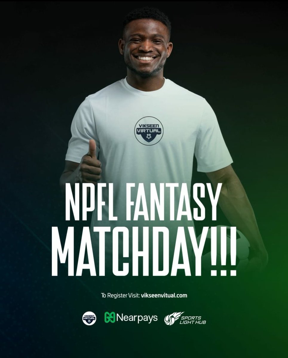 Vikseen_old's tweet photo. It's Matchday 1!!! 

With over 170 registered players, the NPFL fantasy kicks off today 🥳🔥🙌⚽

Who will be the ultimate Nigerian football oracle?

Register now for free: https://t.co/DBKUfU5phq

Link to play if already registered: https://t.co/8vD1fdPdjr

#NPFL24 #NPFLfantasy https://t.co/W2i7UnJJRh