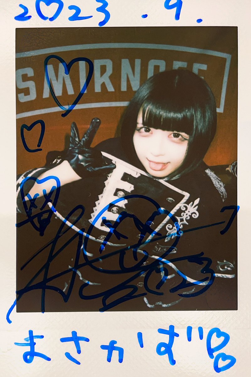 アンチテーゼの柊あおちゃん😊 大阪でアイドル活動してたころにチェキ