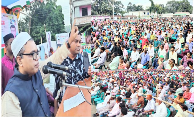 নৌকার বিজয় সুনিশ্চিত করতে মনোনয়ন প্রত্যাশী এলিনের মতবিনিময়ে জনতার ঢল