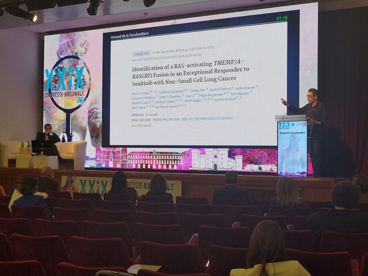 Great speech at our italian national congress about "New genetic insight in melanocytic tumors"
Thanks to Arnaud de la Fouchardiere!

#melanoma #skincancer