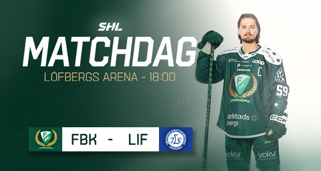 farjestad_bk's tweet photo. HALSDUK PÅ - FBK!
🆚 Leksands IF
🕕 18:00
📷 Löfbergs Arena
📺 @TV4_Hockey 
🏒 @SHLse 
#fbkse https://t.co/GDi9fqvVDW