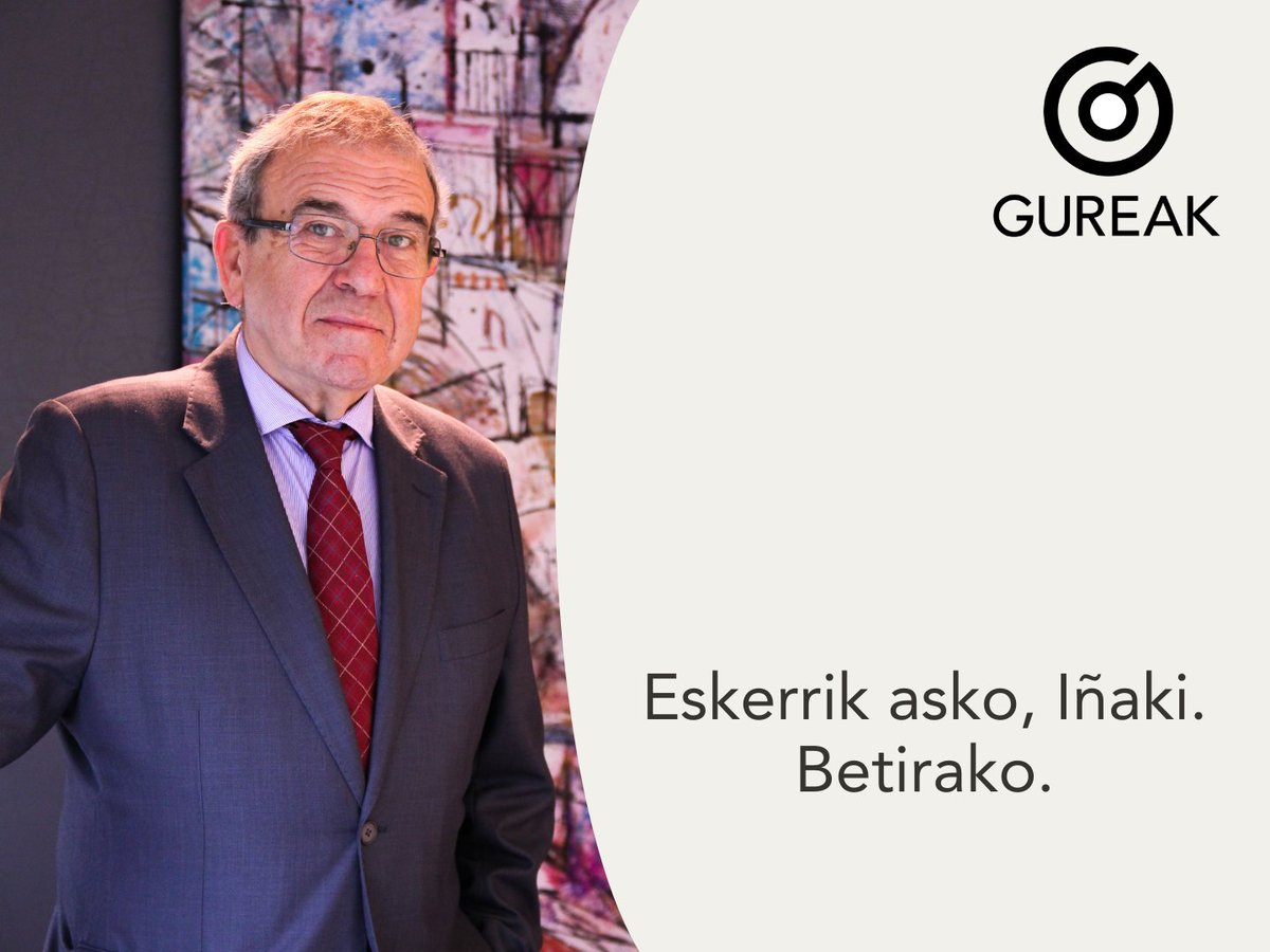 grupogureak's tweet photo. Lamentamos comunicar que nuestro presidente Iñaki Alkorta ha fallecido. https://t.co/5I7TjHFIXJ https://t.co/uJu4B5ykDz