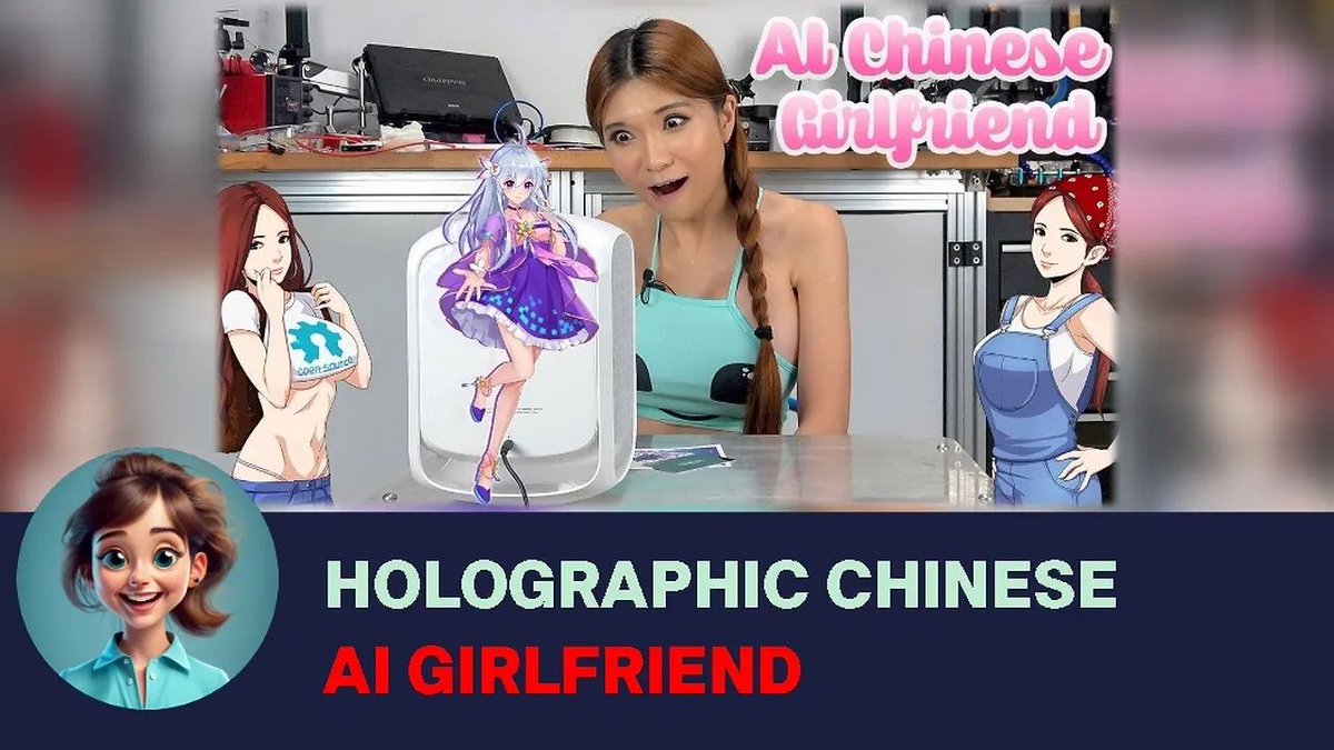 buff.ly/46idflg 
Explore the fascinating world of holographic AI companions as Naomi Wu unboxes and reviews her own Chinese AI girlfriend!  #TechReview #FutureTech #ArtificialIntelligence #UnboxingVideo #InnovativeTech #HolographicAI #VirtualCompanion #TechEnthusiast
