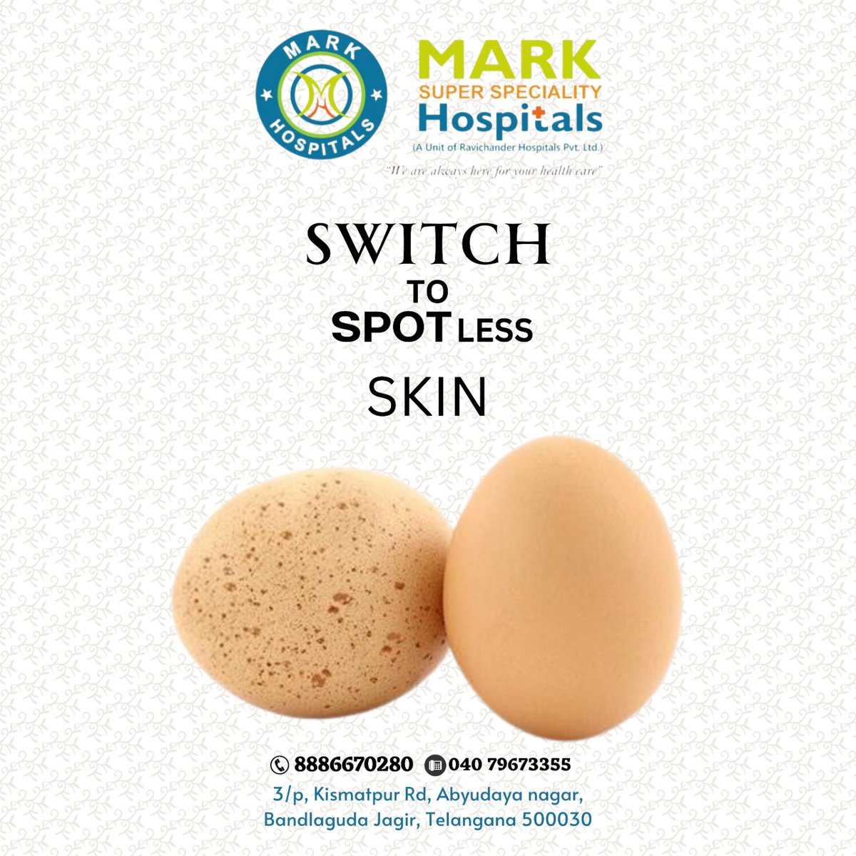 ✨ Unlock Spotless Skin with Mark Super Specialty Hospital! ✨
#marksuperpecialtyhospital #bestdermatologist #AcneTreatment #Dermatology #SkinCare #ClearSkin #SkinHealth #bestAcnetreatmenthospitalinbandlaguda #bestAcneclinicinbandlaguda #Dermatologycenter #Acnespecialists