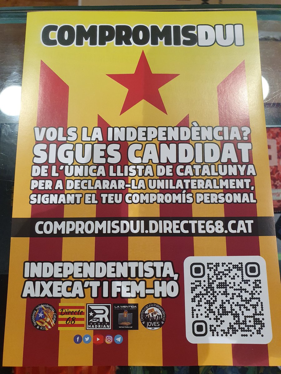 P1m2P3's tweet photo. @miripifer Només quan siguem intel·ligents i anem en una única llista el poble i, amb un únic objectiu #DUI
#CompromisDUI https://t.co/ecZ9tczeYr
Sense unitat, no hi ha #Independencia https://t.co/PxhEStuOYT