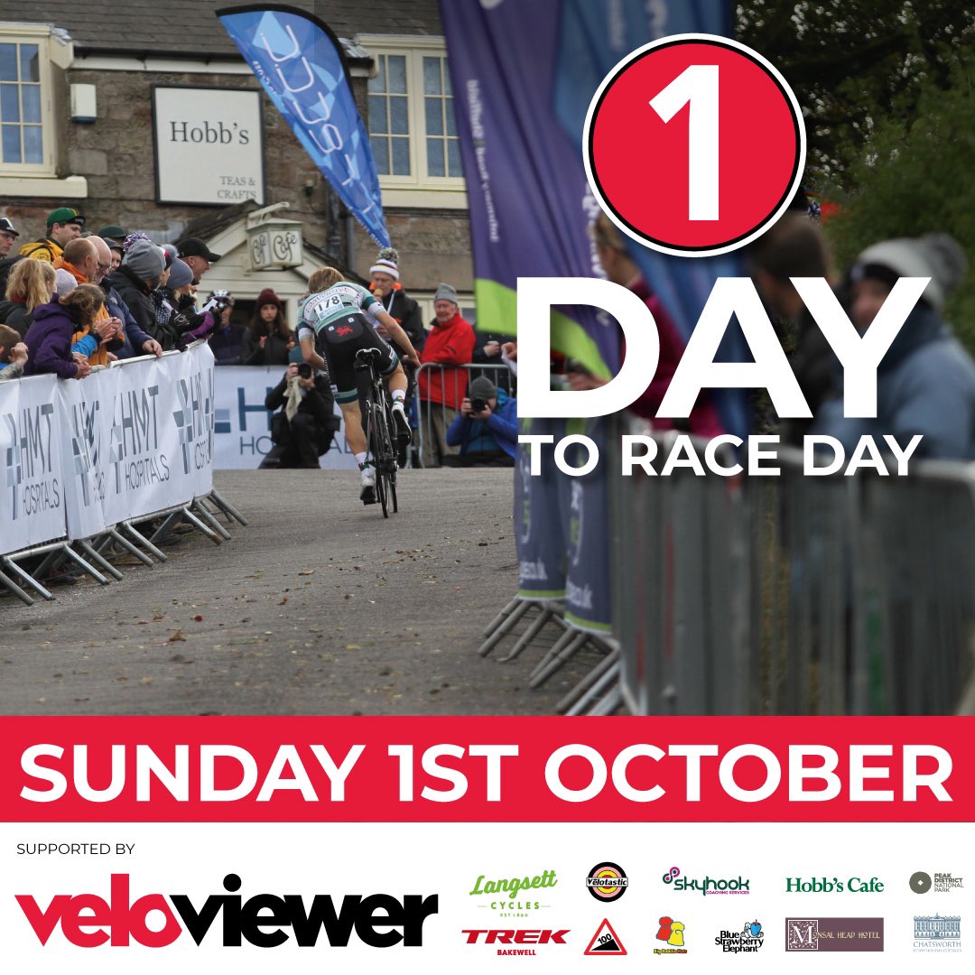 One day until the 93rd @veloviewer Monsal Hill Climb. First rider off at 11am tomorrow. Full rider and spectator details are on our website monsalhillclimb.com #monsalhillclimb