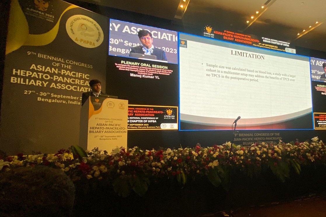 APHPBA2023's tweet image. #AwesomeAPHPBA2023 Update: Plenary Oral session with the main hall completely occupied!!!
Presented by: Dr. Manoj Kumar and Judges: @Shrikhande_SV &amp;amp; @Sudeeprshah