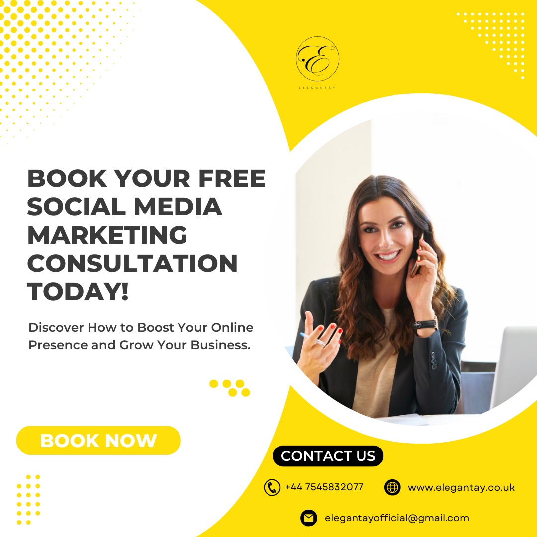 elegantay_'s tweet image. Book your FREE consultation today and let's make your brand shine on every platform! 📱💫 
Follow us for more✨️
Contact us now!
📞+44 7545 832077 
🌐elegantay.co.uk 
💌elegantayofficial@gmail.com
#SocialMediaSuccess #ConsultWithExperts #DigitalMarketing