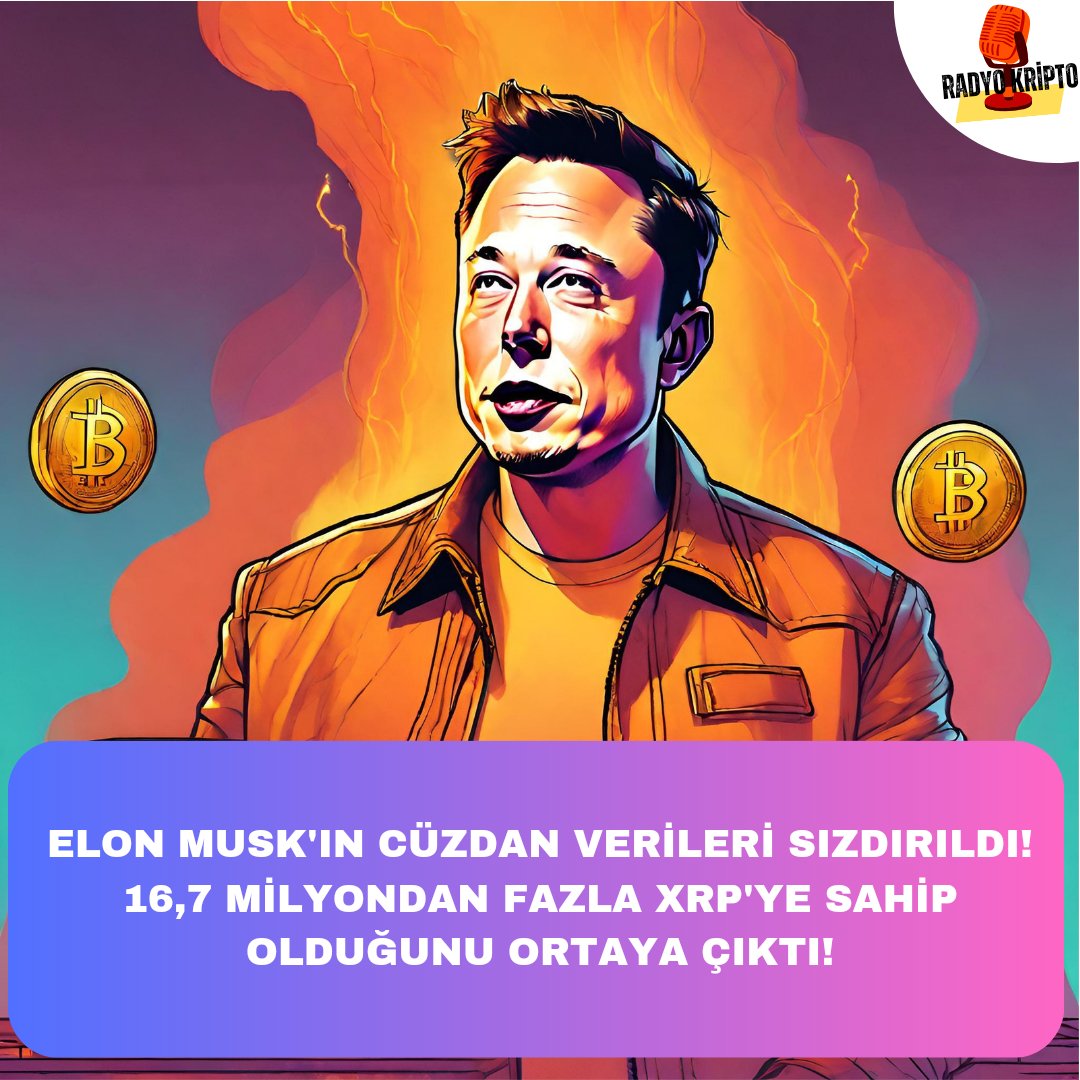 🎙️Elon Musk cüzdan verileri bakalım daha neler ortaya çıkaracak. Gerçi satarsa haberimiz olur. Aylar önce sattık der tepkisi şimdi gelir. ------ #elonmusk #ripple #xrp $xrp