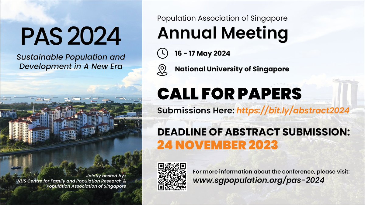 Population Association of Singapore tweet media