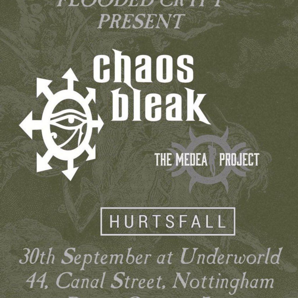 🦇🖤🦇 It's a gig night... Chaos Bleak and Hurtsfall at Underground, Via Fossa Nottingham 🦇🖤🦇