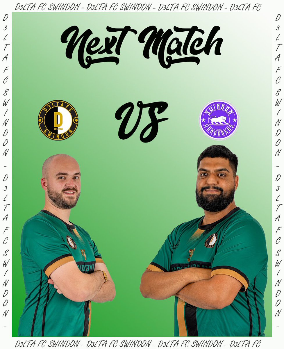 D3LTA FC (@fcd3lta) on Twitter photo County Cup time already 🍾 looking forward to this one tomorrow morning!
🆚 <a href="/SwinWanderersFC/">Swindon Wanderers FC</a>
🏟️Mannington Rec
⏰ 10:30am
🏆 Wilts County FA Sunday Cup
📅 1 October 2023 County Cup time already 🍾 looking forward to this one tomorrow morning!
🆚 <a href="/SwinWanderersFC/">Swindon Wanderers FC</a>
🏟️Mannington Rec
⏰ 10:30am
🏆 Wilts County FA Sunday Cup
📅 1 October 2023
