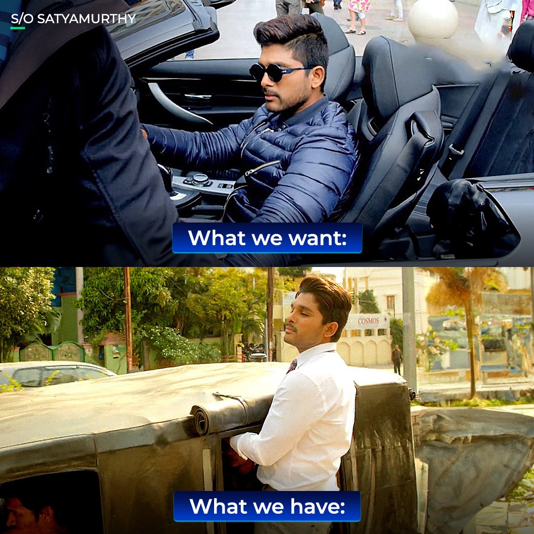 JioHotstarTel_'s tweet photo. E struggles konchem too much aithunai! 😅
#S/o.Satyamurthy #Julayi #AlluArjun https://t.co/4RbTz1n1ca