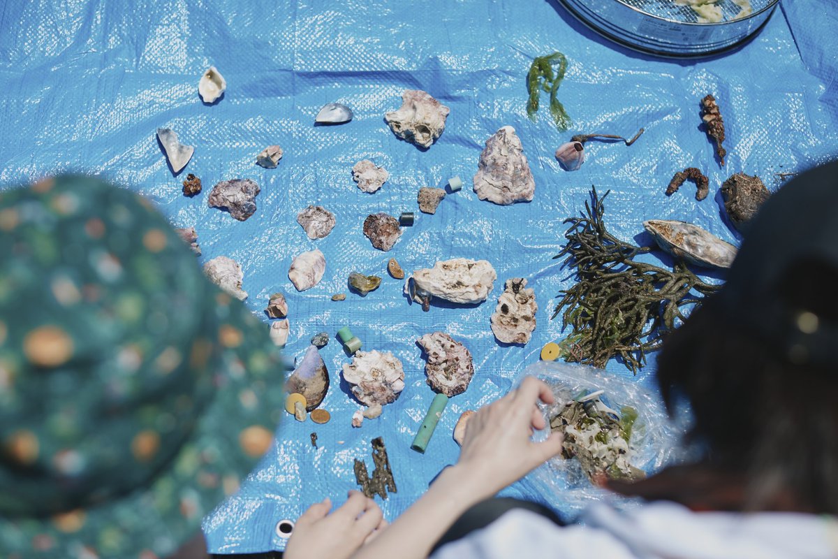 ShuriTsuruta's tweet photo. 六本木AXIS galleryで開催中の「第二回国際海洋環境デザイン会議」にて、この夏行った広島・呉でのリサーチプロジェクトの成果物を発表しています。

海に囲まれて暮らす私たちは、海を知っているのか？というテーマのもと様々な作品やリサーチが並んでいる、とても面白い展示なので是非〜🌊 https://t.co/iaSEeWgt1y