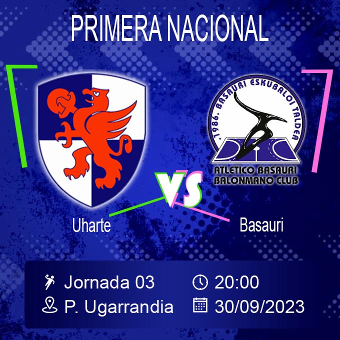 bmuharte's tweet photo. 🤾♀️ @bmuharte vs @atlbasauri
📅 Sábado 30 Larunbata 20:00
📌 Polidep. Ugarrandia
📹 https://t.co/hgwcR2YLd2
#PrimeraNacional #FederaciónNavarradebalonmano
#microlanaerospace #albealuminios
#ComercialTuboferro https://t.co/xAGuibomaV