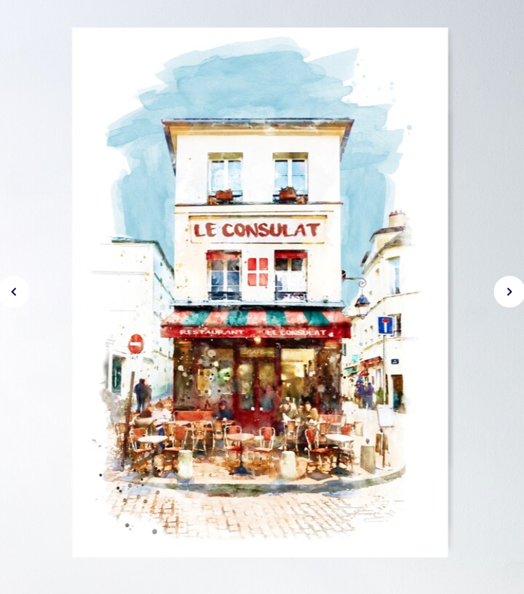 ArtSyndrome75's tweet photo. Watercolor Cityscape - Le Consulat Paris Poster
https://t.co/5tdkTMIIiL
#paris #cityscape #streetscape #watercolorpainting #travelart #parissouvenir #leconsulat #parisposter #posters #redbubble #redbubbleartist #wallart #artforsale #giftidea #parislover #findyourthing #iloveparis https://t.co/OVIJL6qZmu