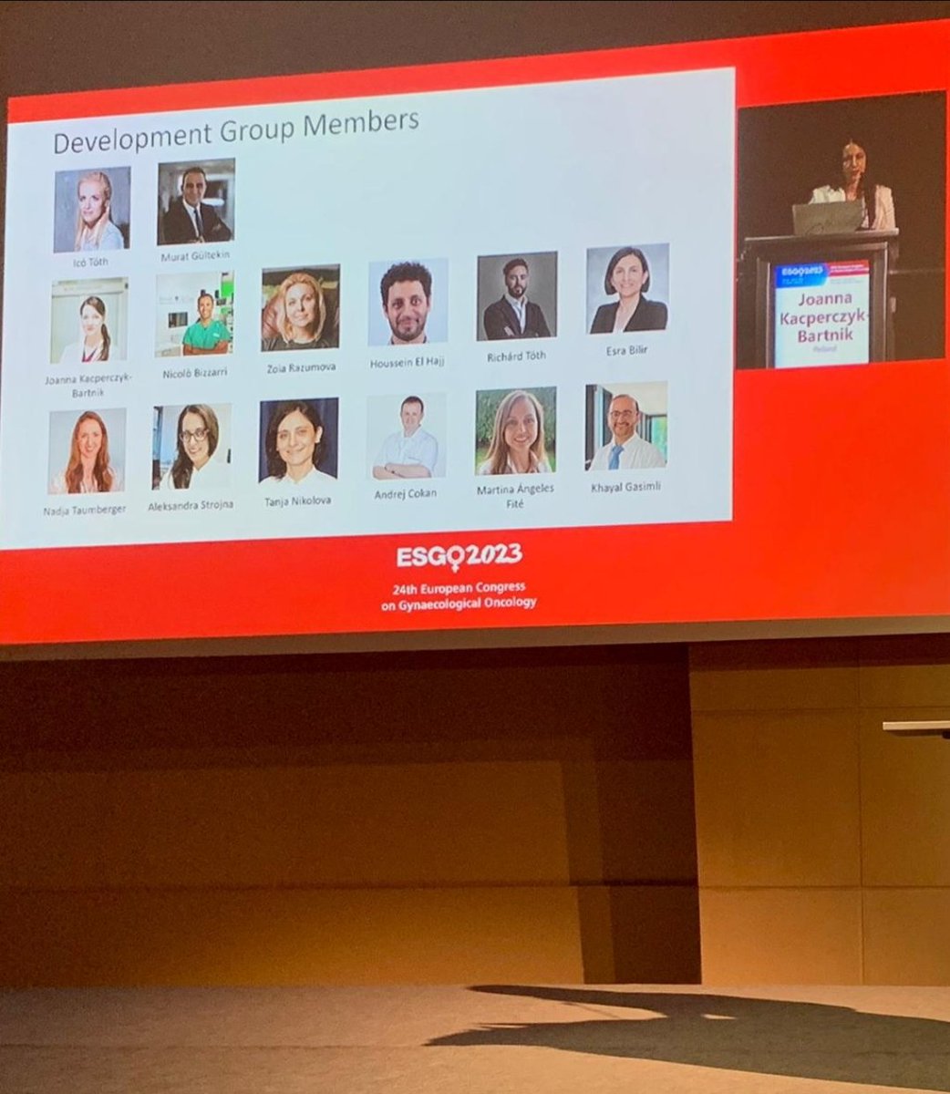 Joanna Kacperczyk-Bartnik MD, PhD (@joannakbmd) on Twitter photo A great honour to present the <a href="/ENYGO_official/">European Network of Young Gynae Oncologists</a> manifesto for cervical cancer elimination during the WHO cervical cancer session at the #ESGO2023 congress.
Thank you, Professor <a href="/MuratGultekin_/">Murat Gultekin</a> for the opportunity and the whole working group for this amazing project! <a href="/ESGO_society/">ESGO</a> A great honour to present the <a href="/ENYGO_official/">European Network of Young Gynae Oncologists</a> manifesto for cervical cancer elimination during the WHO cervical cancer session at the #ESGO2023 congress.
Thank you, Professor <a href="/MuratGultekin_/">Murat Gultekin</a> for the opportunity and the whole working group for this amazing project! <a href="/ESGO_society/">ESGO</a>