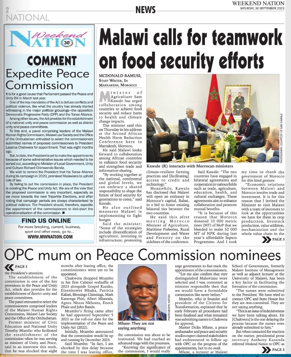 President <a href="/LAZARUSCHAKWERA/">Dr. Lazarus Chakwera</a>'s leadership has shown a lack of effectiveness and indecisiveness during critical moments over the past three years. Feel free to choose a specific instance. #Malawi #LeadershipIsAGift