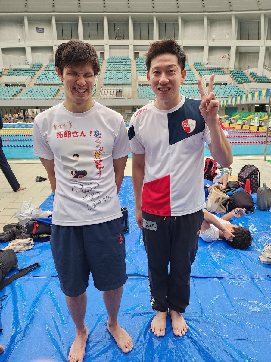 お昼休憩の間に、パラスイマーの木村敬一選手と写真を撮ってもらいました🏊‍♂️✨
@kimurakeiichi 

今日のイベントは性別、年齢関係なくみんな楽しく過ごしてていいなぁ😊

#EXCITE