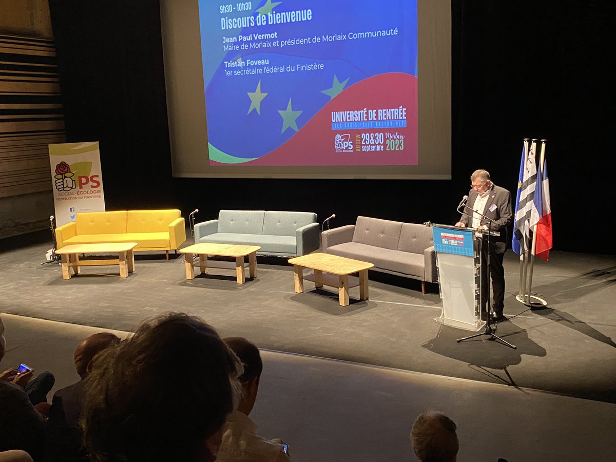 fede_PS29's tweet photo. Au #Sew à #Morlaix, @JeanPaulVermot accueille les socialistes bretons pour la ##RentreeSocBzh2023 https://t.co/siXFeD6AXT