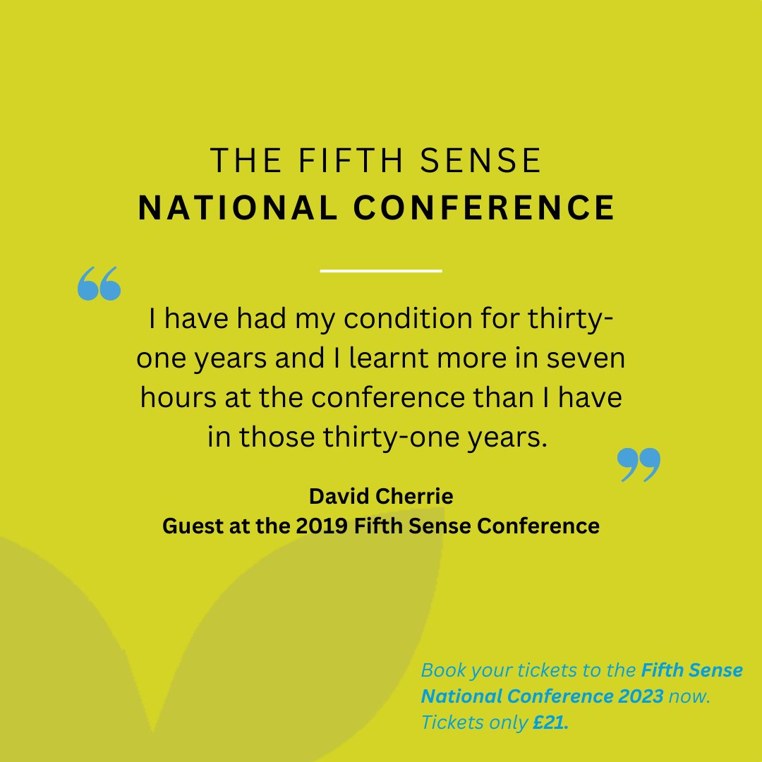 FifthSenseUK's tweet photo. The #FifthSense National Conference is a fantastic opportunity for anyone with a smell or taste disorder to meet others, share experiences, learn more about smell and taste conditions, and find out about latest advances in research.
Tickets only £21: https://t.co/jNrCvHHJEI https://t.co/KBw7JaPFjb